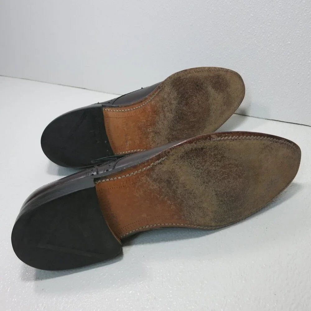 Allen Edmonds Sanford Cap Toe Oil Tanned Leather Dress Oxfords Shoes Mens 10.5 C